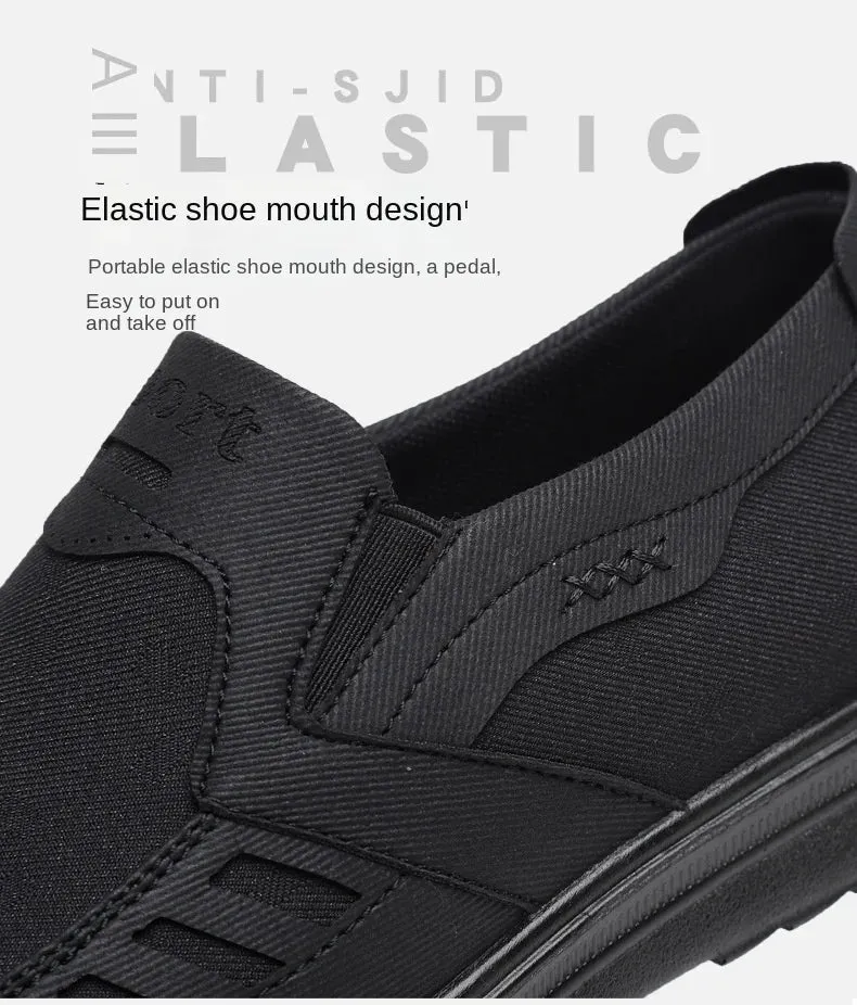 Canvas Sole and Shoes Middle-aged Fast shipping Single Non-slip Size Large Shoes Men's Casual Shoes Black Friday sale Elderly Breathable Father