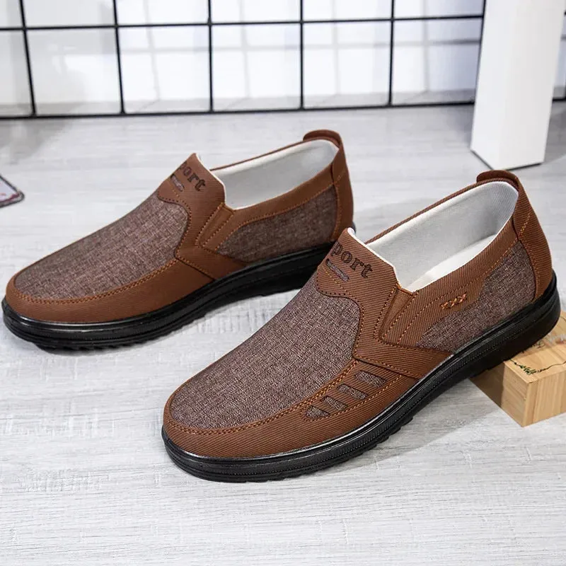 Canvas Sole and Shoes Middle-aged Fast shipping Single Non-slip Size Large Shoes Men's Casual Shoes Black Friday sale Elderly Breathable Father