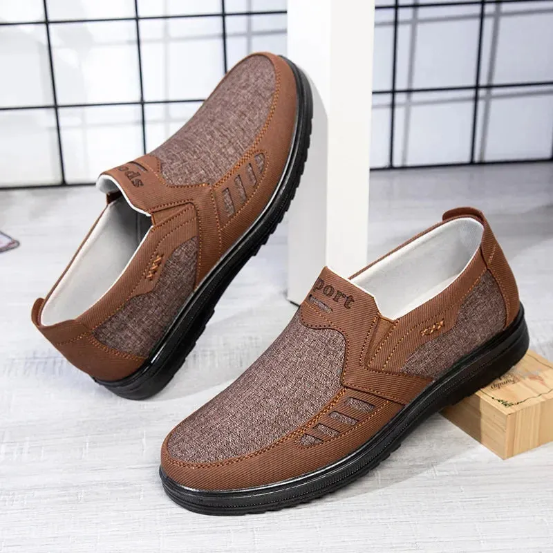Canvas Sole and Shoes Middle-aged Fast shipping Single Non-slip Size Large Shoes Men's Casual Shoes Black Friday sale Elderly Breathable Father