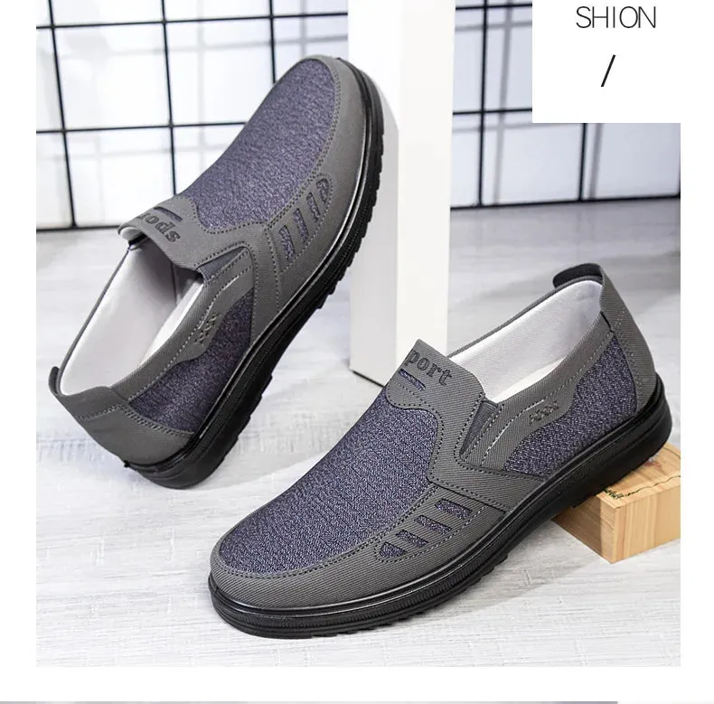 Canvas Sole and Shoes Middle-aged Fast shipping Single Non-slip Size Large Shoes Men's Casual Shoes Black Friday sale Elderly Breathable Father