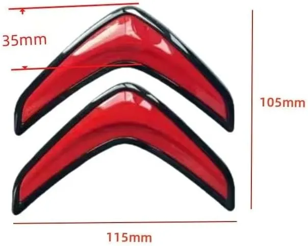 Car Emblem for Citroen C3 2002-2023, Car Trunk Emblem - Rear Tailgate Letters Emblem - Waterproof Adhesive Logo Badge - Fits Vehicle Exterior Replacement Accessories,B-Black-Silver