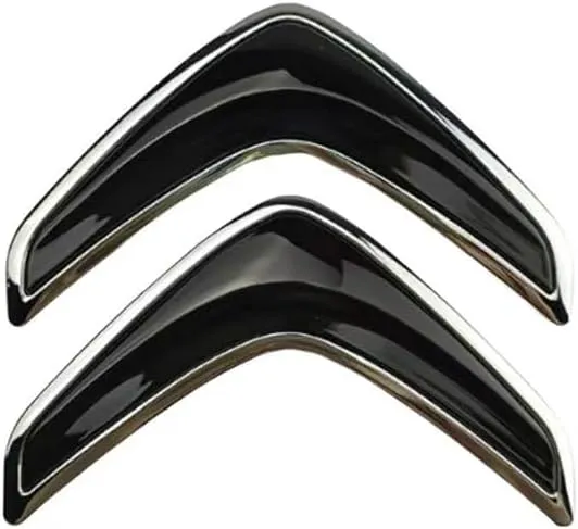 Car Emblem for Citroen C3 2002-2023, Car Trunk Emblem - Rear Tailgate Letters Emblem - Waterproof Adhesive Logo Badge - Fits Vehicle Exterior Replacement Accessories,B-Black-Silver