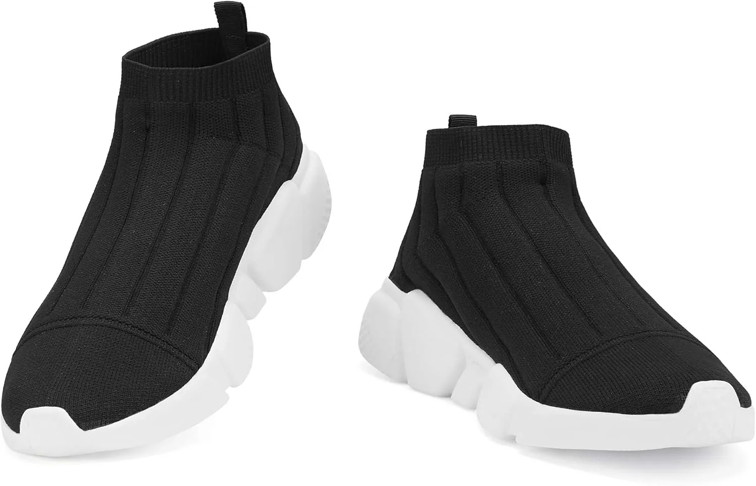 Casbeam Men's Running Knit Comfortable Lightweight Breathable Casual Sports Shoes Fashion Sneakers Slip-On Walking Shoes