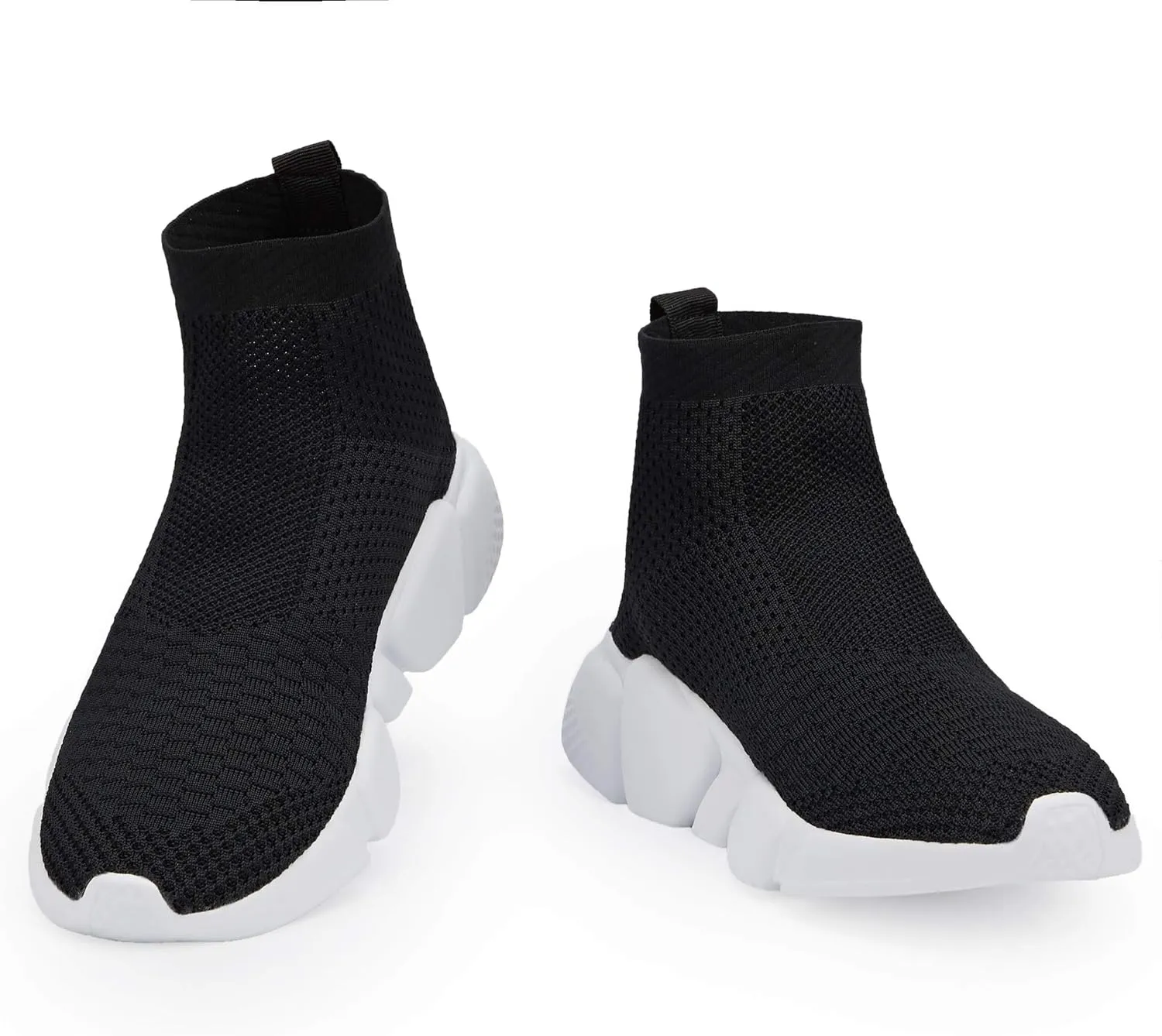 Casbeam Men's Running Knit Comfortable Lightweight Breathable Casual Sports Shoes Fashion Sneakers Slip-On Walking Shoes