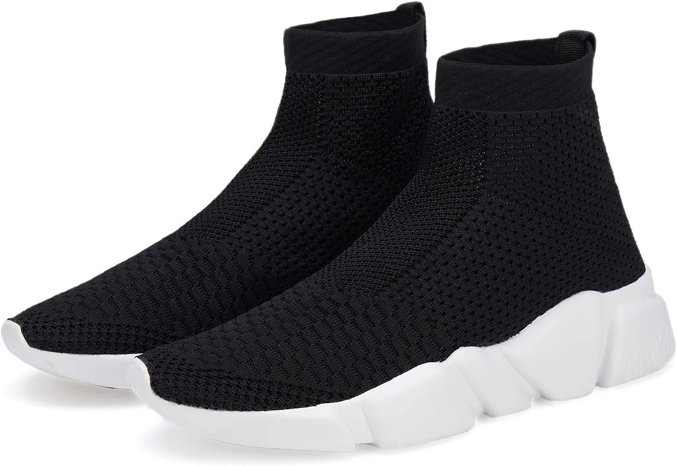 Casbeam Men's Running Knit Comfortable Lightweight Breathable Casual Sports Shoes Fashion Sneakers Slip-On Walking Shoes