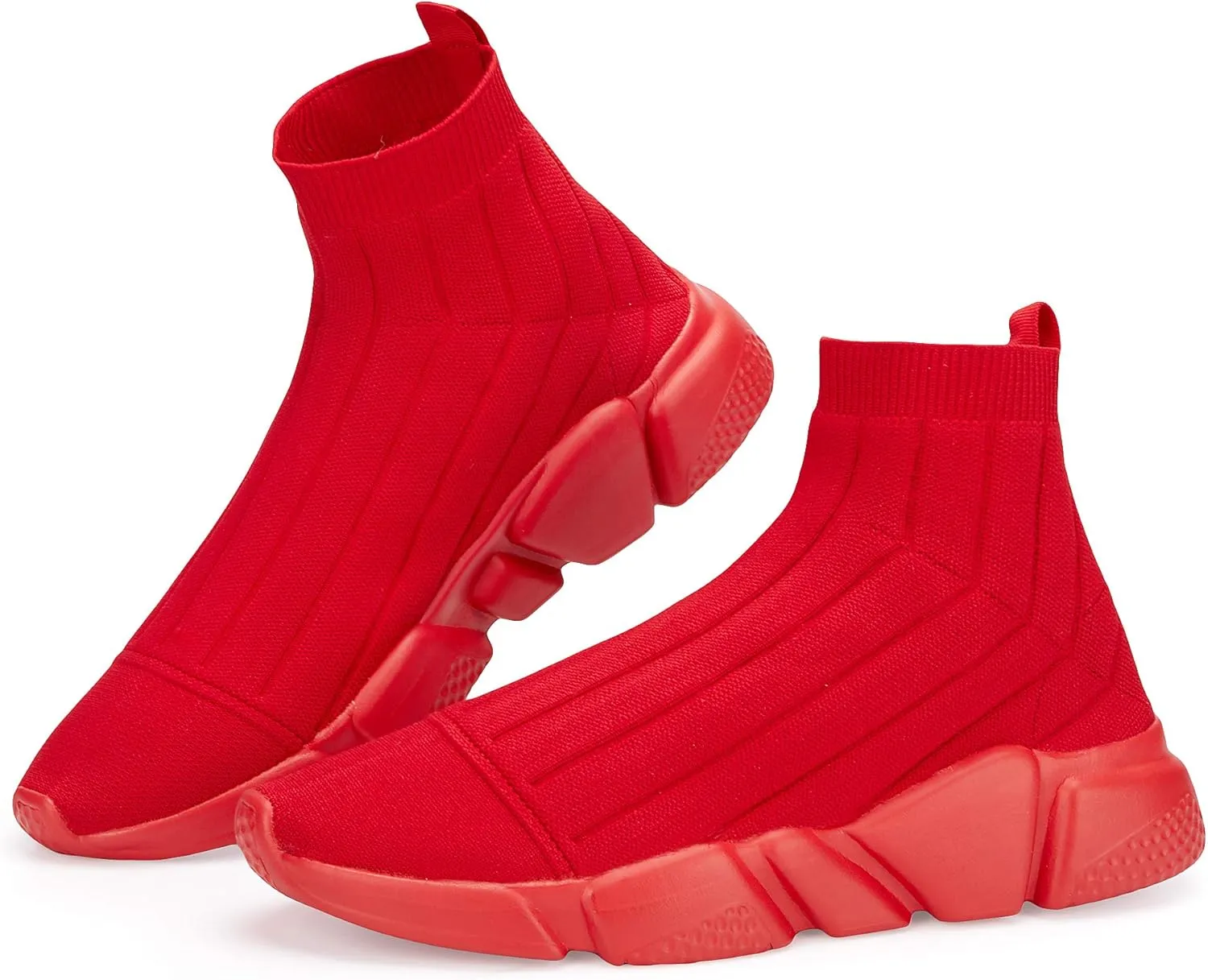 Casbeam Men's Running Knit Comfortable Lightweight Breathable Casual Sports Shoes Fashion Sneakers Slip-On Walking Shoes