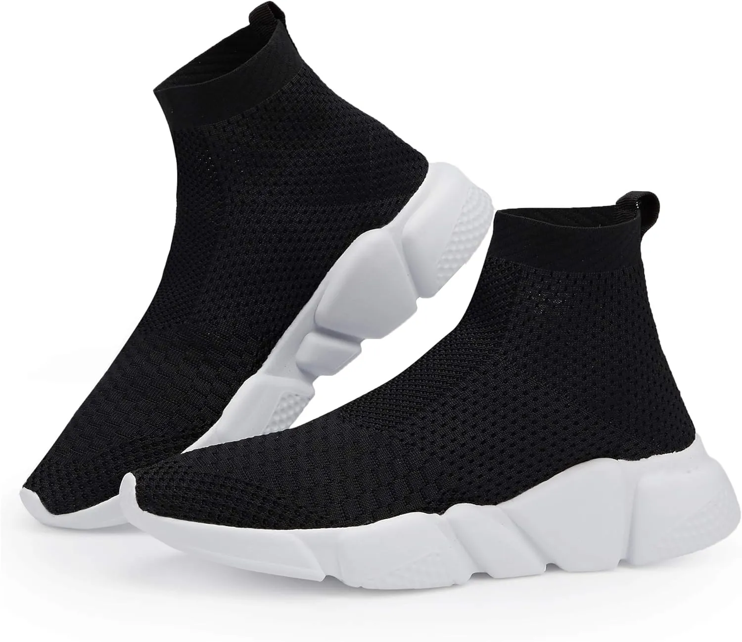 Casbeam Men's Running Knit Comfortable Lightweight Breathable Casual Sports Shoes Fashion Sneakers Slip-On Walking Shoes