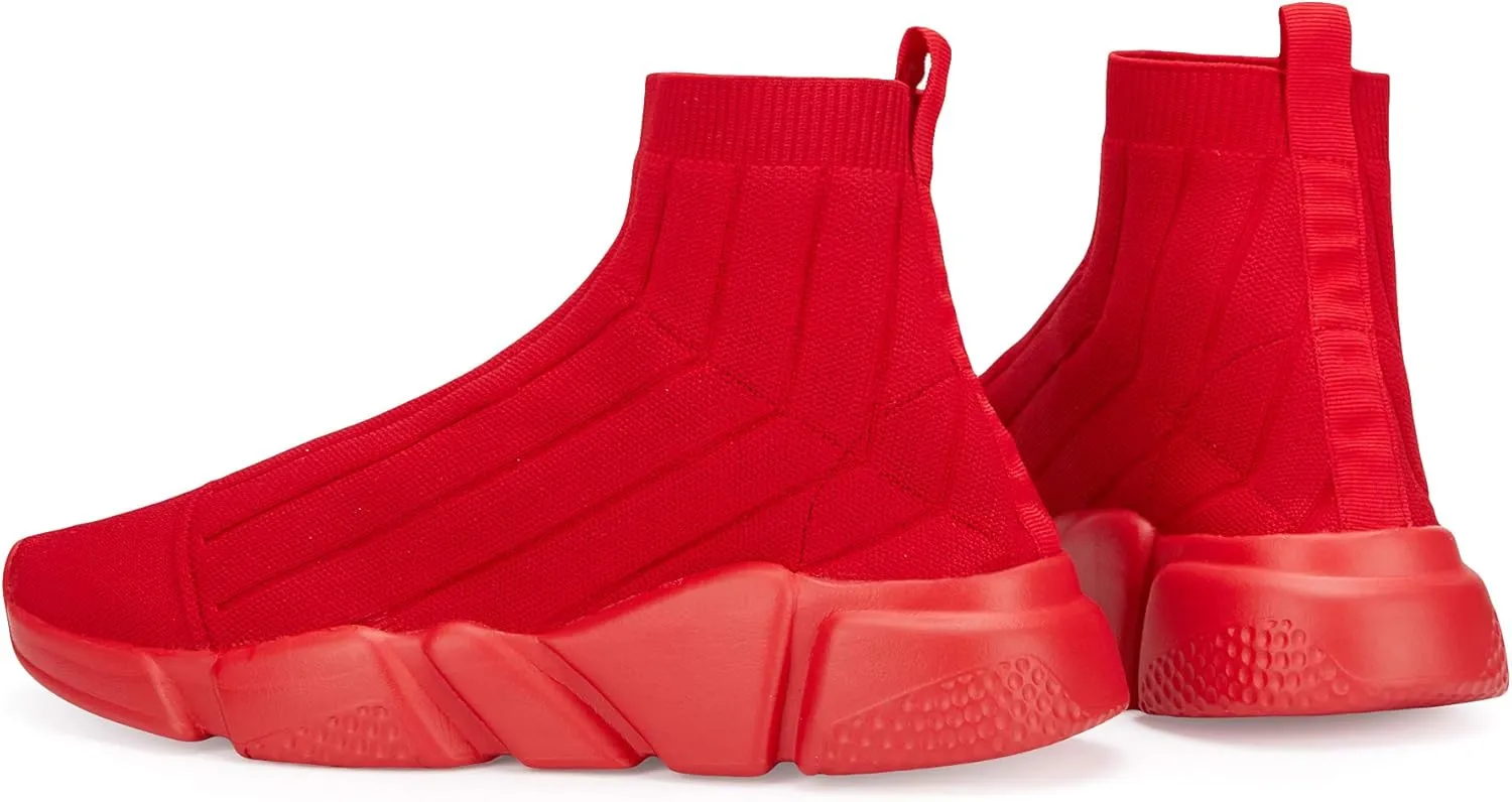 Casbeam Men's Running Knit Comfortable Lightweight Breathable Casual Sports Shoes Fashion Sneakers Slip-On Walking Shoes