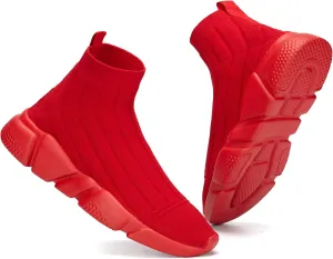 Casbeam Men's Running Knit Comfortable Lightweight Breathable Casual Sports Shoes Fashion Sneakers Slip-On Walking Shoes