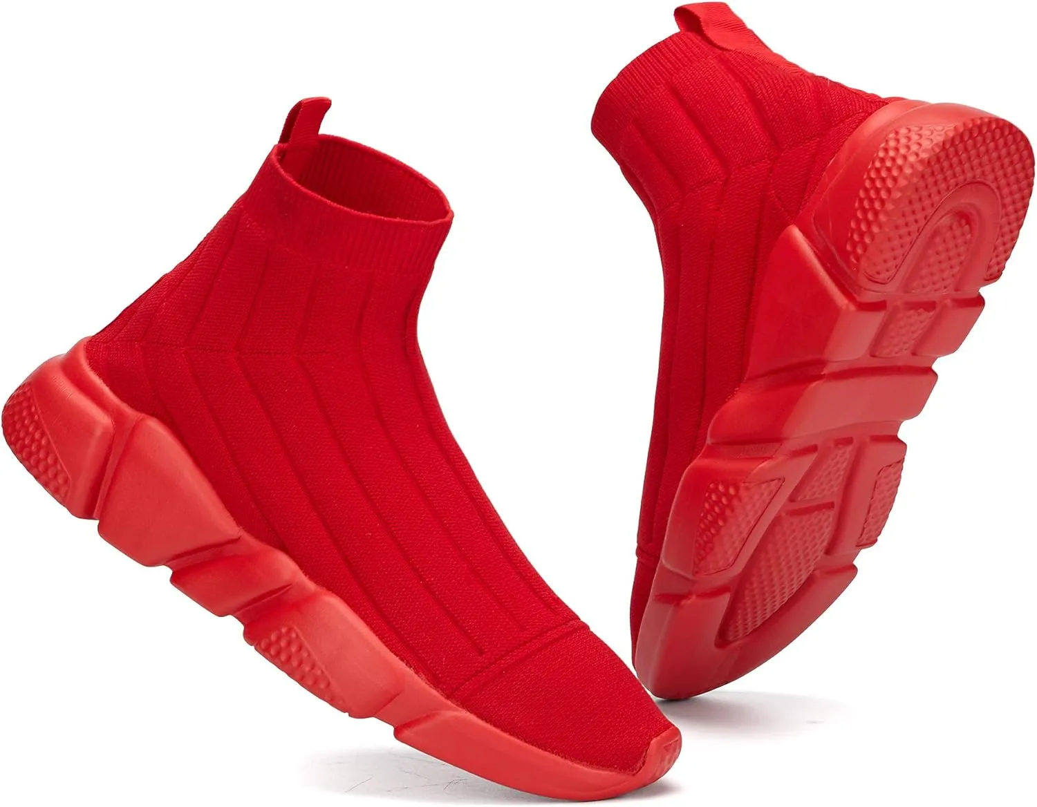 Casbeam Men's Running Knit Comfortable Lightweight Breathable Casual Sports Shoes Fashion Sneakers Slip-On Walking Shoes
