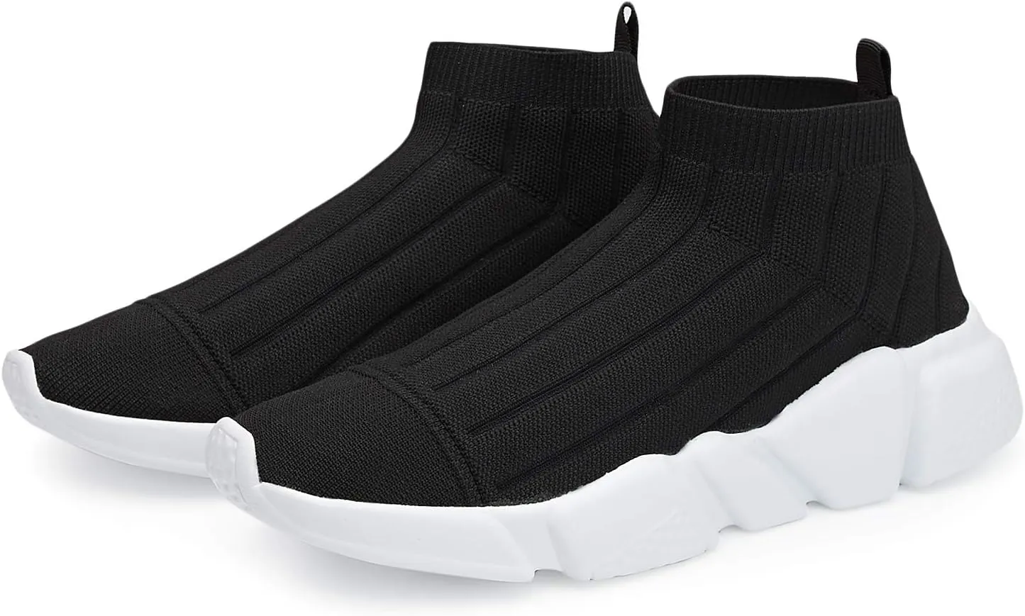 Casbeam Men's Running Knit Comfortable Lightweight Breathable Casual Sports Shoes Fashion Sneakers Slip-On Walking Shoes