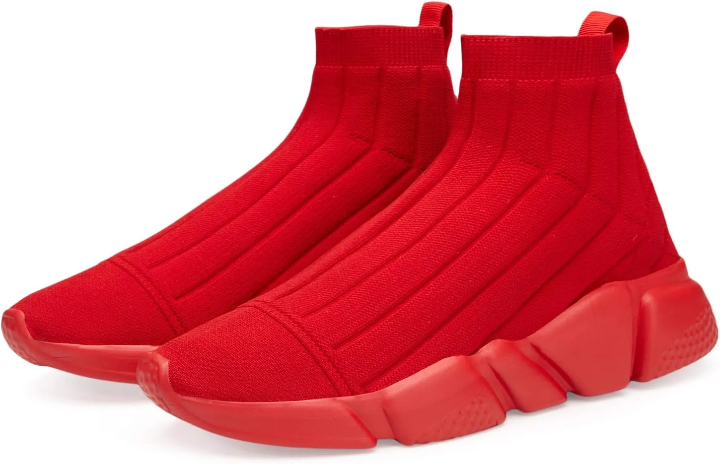 Casbeam Men's Running Knit Comfortable Lightweight Breathable Casual Sports Shoes Fashion Sneakers Slip-On Walking Shoes