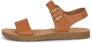 Chariot & Co - Crew - Women's Single Band Strappy Ankle Buckle Fashion Flat Sandals