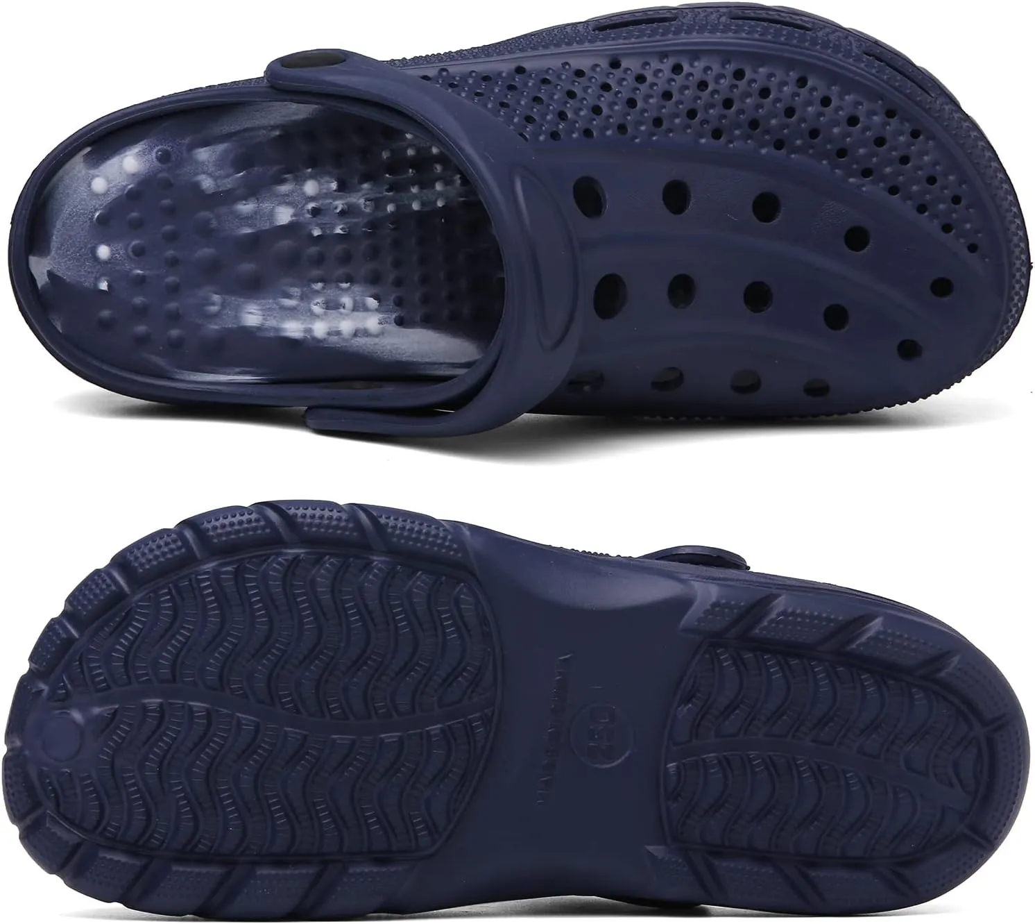 ChayChax Men's and Women's Arch Support Clogs Garden Shoes Slip-on Outdoor Beach Slippers with Removable Cushion Footbed