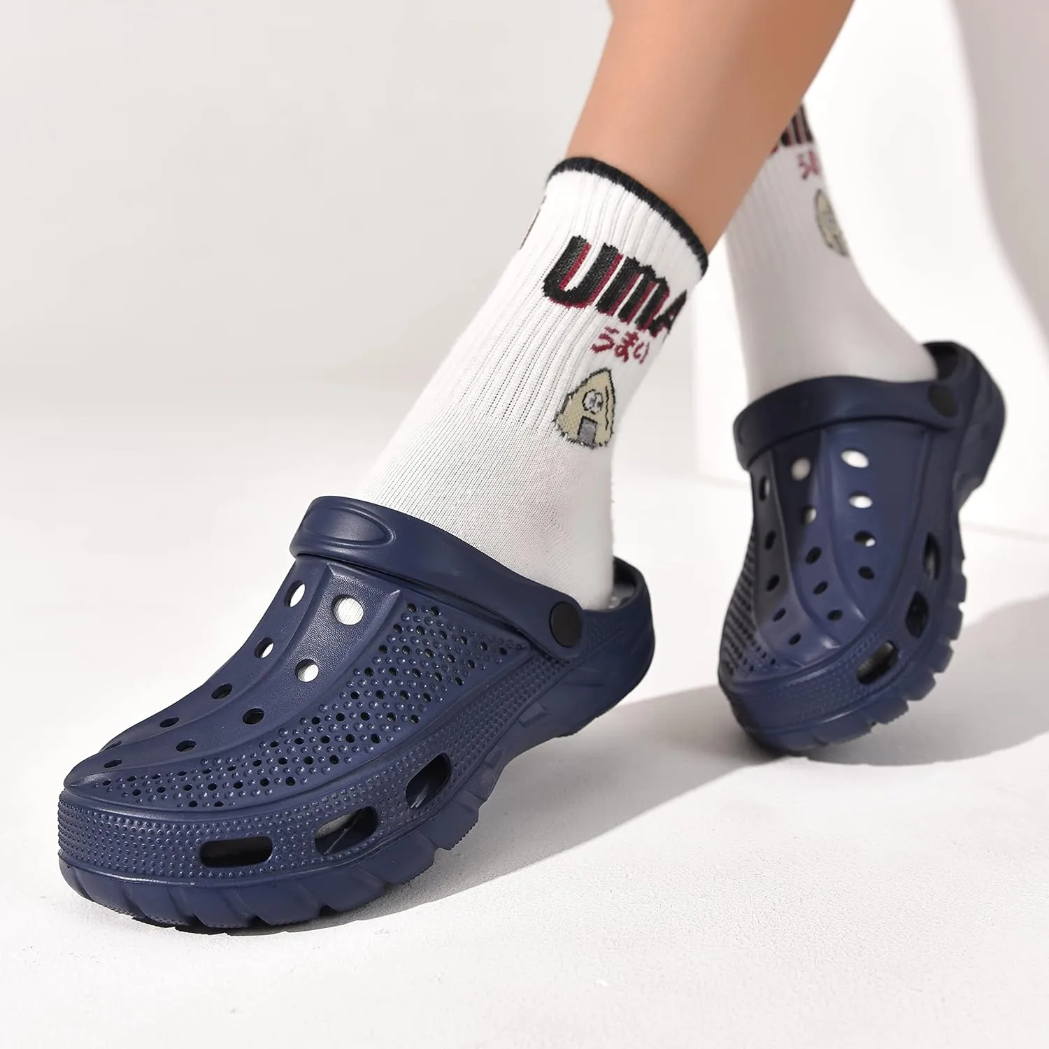 ChayChax Men's and Women's Arch Support Clogs Garden Shoes Slip-on Outdoor Beach Slippers with Removable Cushion Footbed