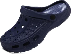 ChayChax Men's and Women's Arch Support Clogs Garden Shoes Slip-on Outdoor Beach Slippers with Removable Cushion Footbed