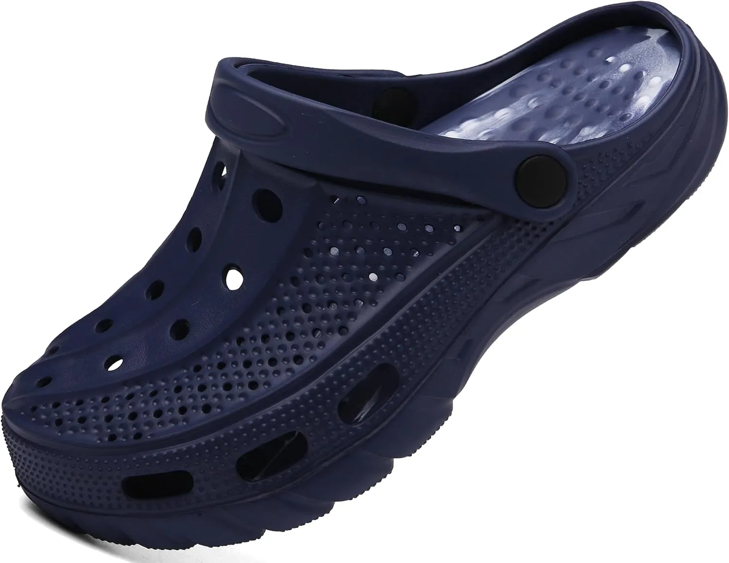 ChayChax Men's and Women's Arch Support Clogs Garden Shoes Slip-on Outdoor Beach Slippers with Removable Cushion Footbed