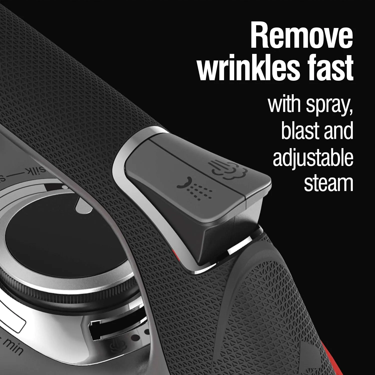 CHI Steam Iron for Clothes with 300  Holes for Powerful Steaming, Temperature Guide Dial, 1700 Watts, XL 10’ Cord, 3-Way Auto Shutoff, Titanium Infused Ceramic Soleplate, Silver (13101)