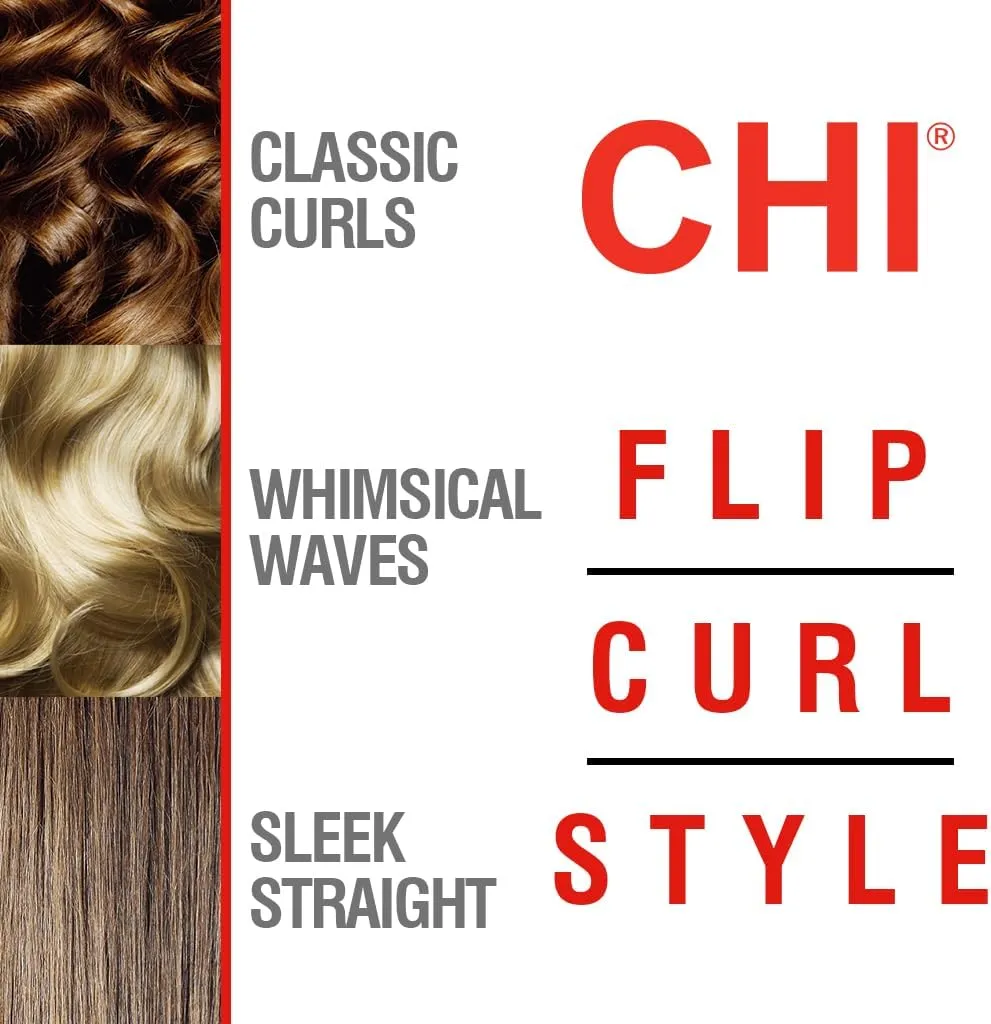 CHI The Sparkler Lava Ceramic Flat Iron, Special Edition, Hair Straightener for an Even & Smooth Finish, 11 Foot Cord for Convenience, 1" Iron, Silver