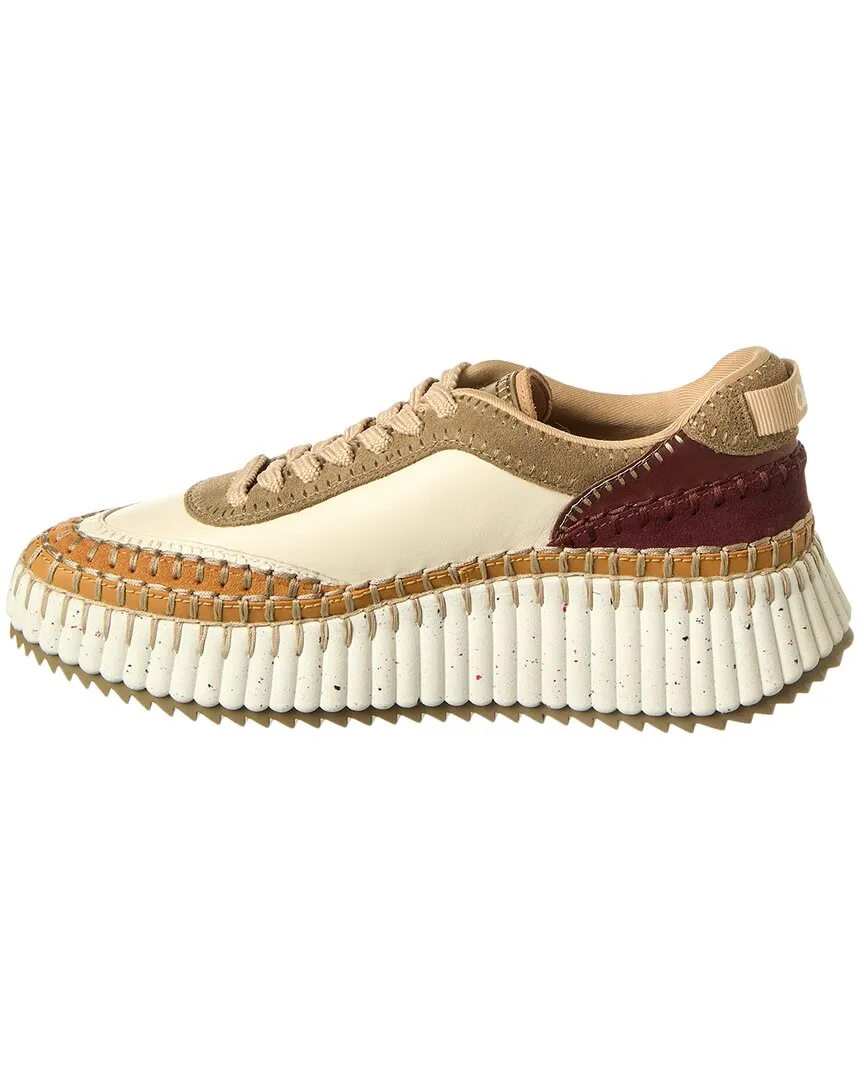 Chloé Nama Canvas & Leather Sneaker