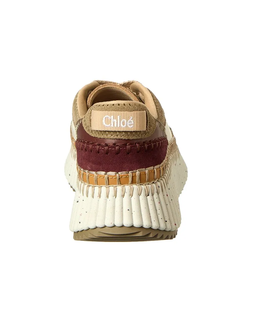 Chloé Nama Canvas & Leather Sneaker