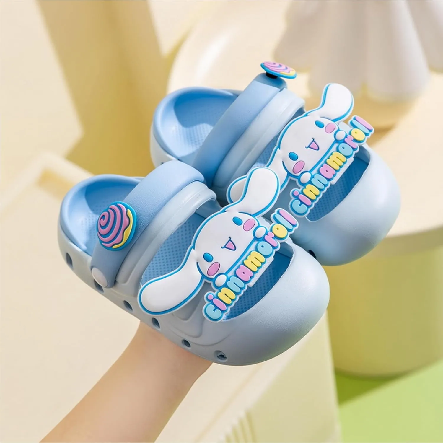 Cinnamoroll & Doughnut Clogs Slip on Water Shoes Casual Summer for Girls Kids Children