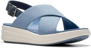 Clarks Women's Casual Wedge Sandal, Denim, 9