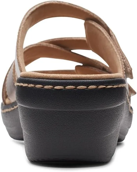 Clarks Women's Merliah Karli Sandal, Metallic, 6