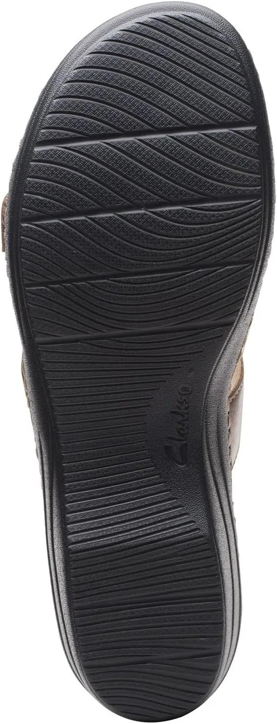 Clarks Women's Merliah Karli Sandal, Metallic, 6