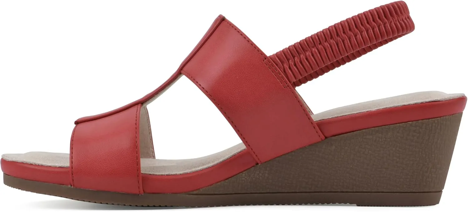 CLIFFS BY WHITE MOUNTAIN Women's Candea Wedge Sandal