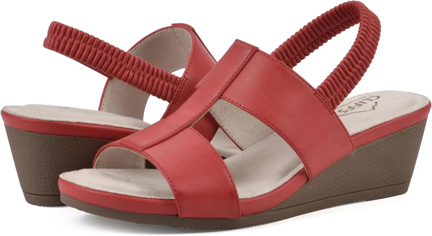CLIFFS BY WHITE MOUNTAIN Women's Candea Wedge Sandal