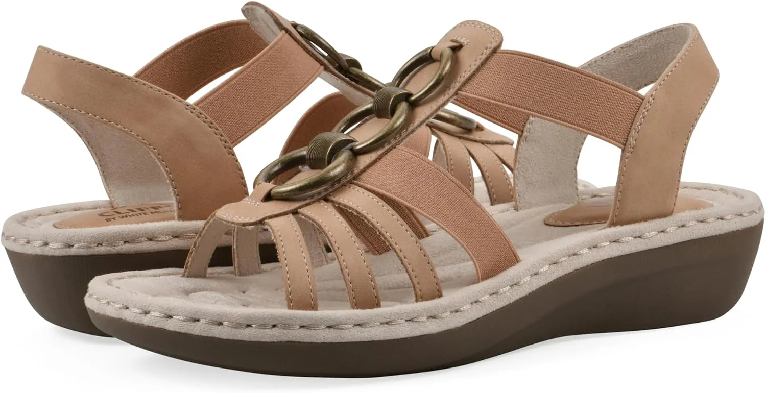 CLIFFS BY WHITE MOUNTAIN Women's Caselyn Strappy Sandal