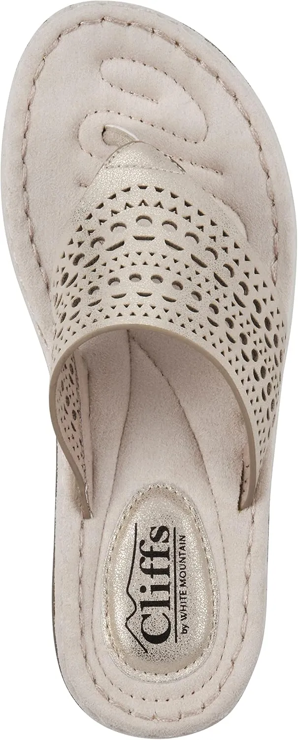CLIFFS BY WHITE MOUNTAIN Women's Compact Wedge Sandal