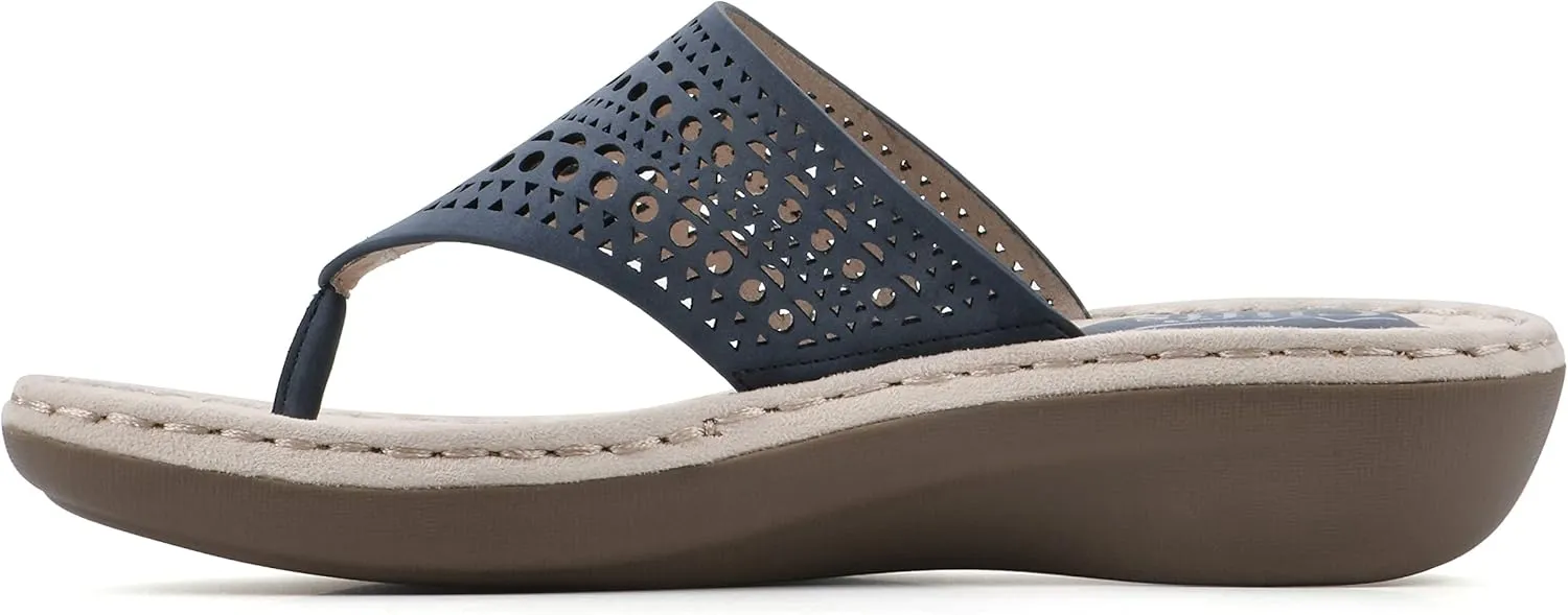 CLIFFS BY WHITE MOUNTAIN Women's Compact Wedge Sandal