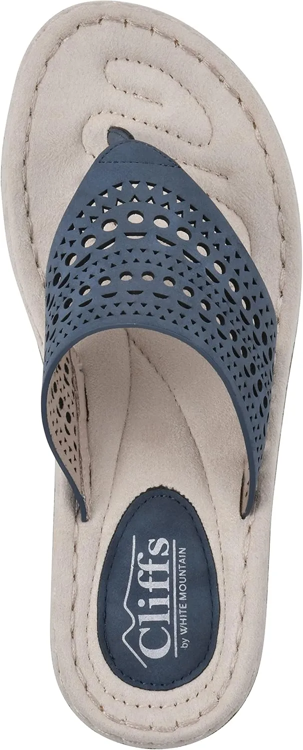 CLIFFS BY WHITE MOUNTAIN Women's Compact Wedge Sandal