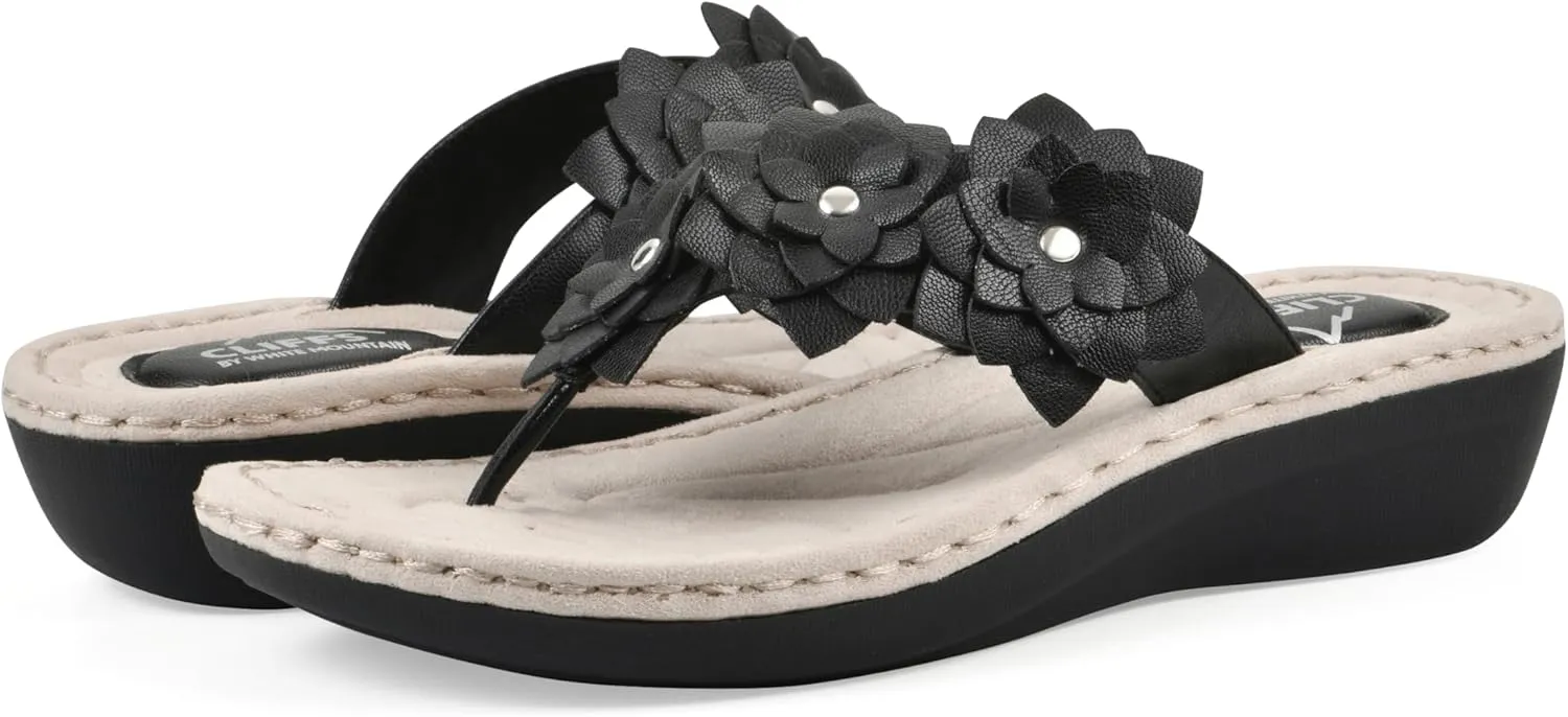 CLIFFS BY WHITE MOUNTAIN Women's Content Floral Sandal