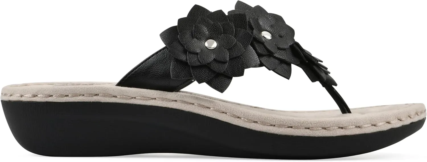 CLIFFS BY WHITE MOUNTAIN Women's Content Floral Sandal