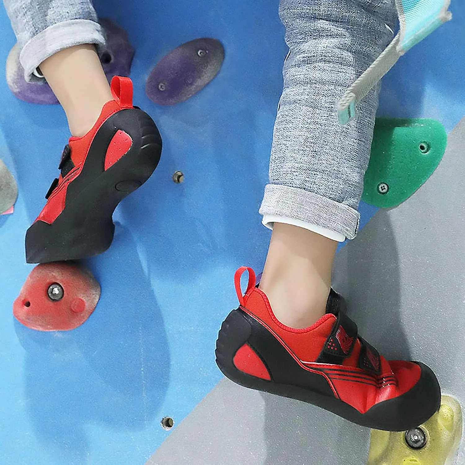 Climbing Shoes Mens Light Anti-Slip Indoor Outdoor Rock Climbing Sneaker for Beginners Professional Climbers