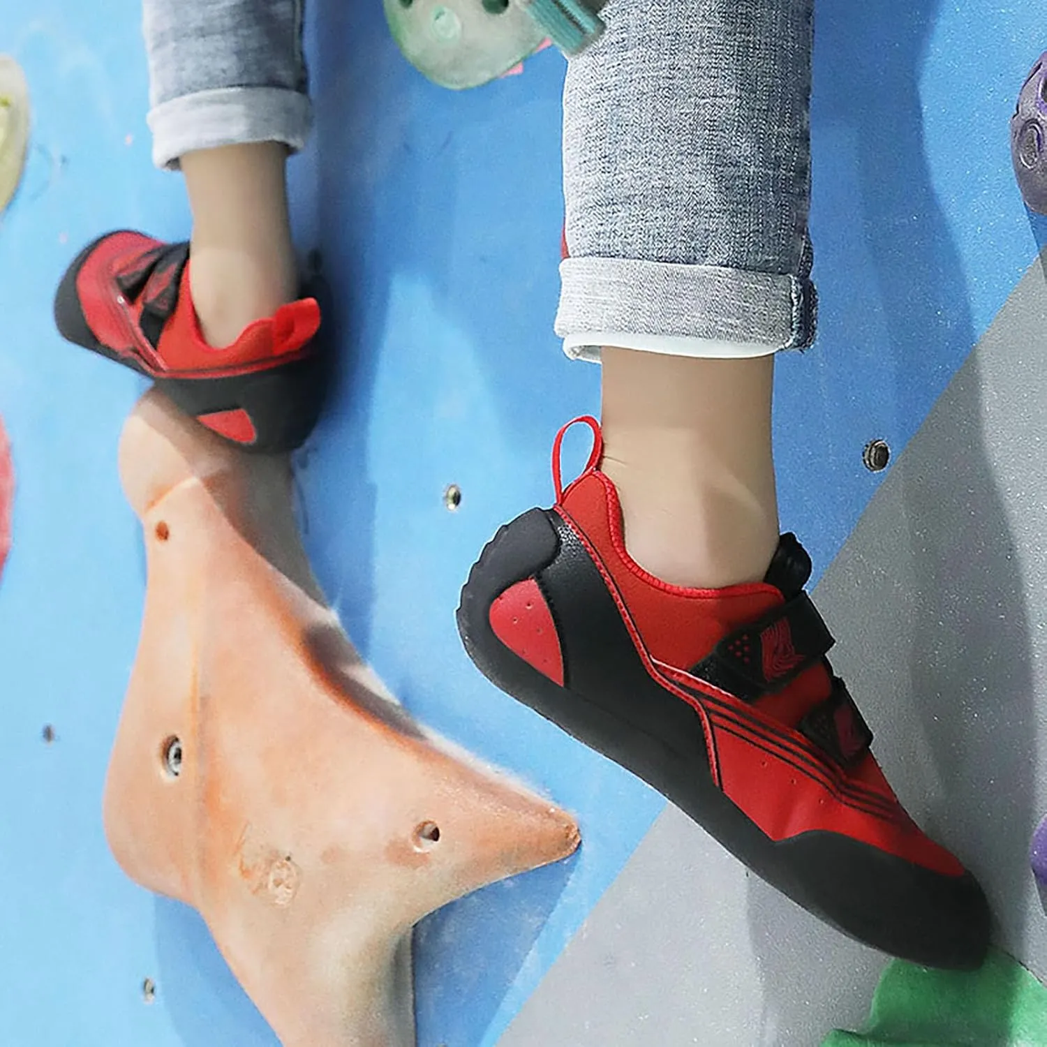 Climbing Shoes Mens Light Anti-Slip Indoor Outdoor Rock Climbing Sneaker for Beginners Professional Climbers
