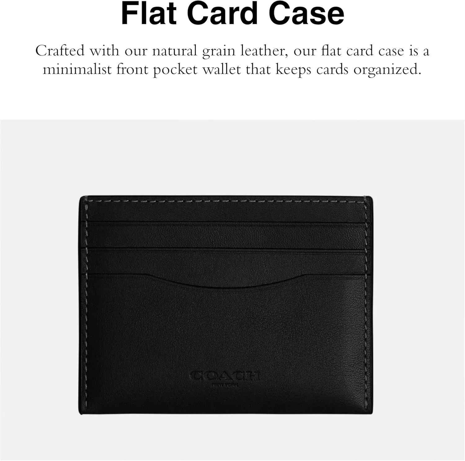Coach Men's Flat Card CASE