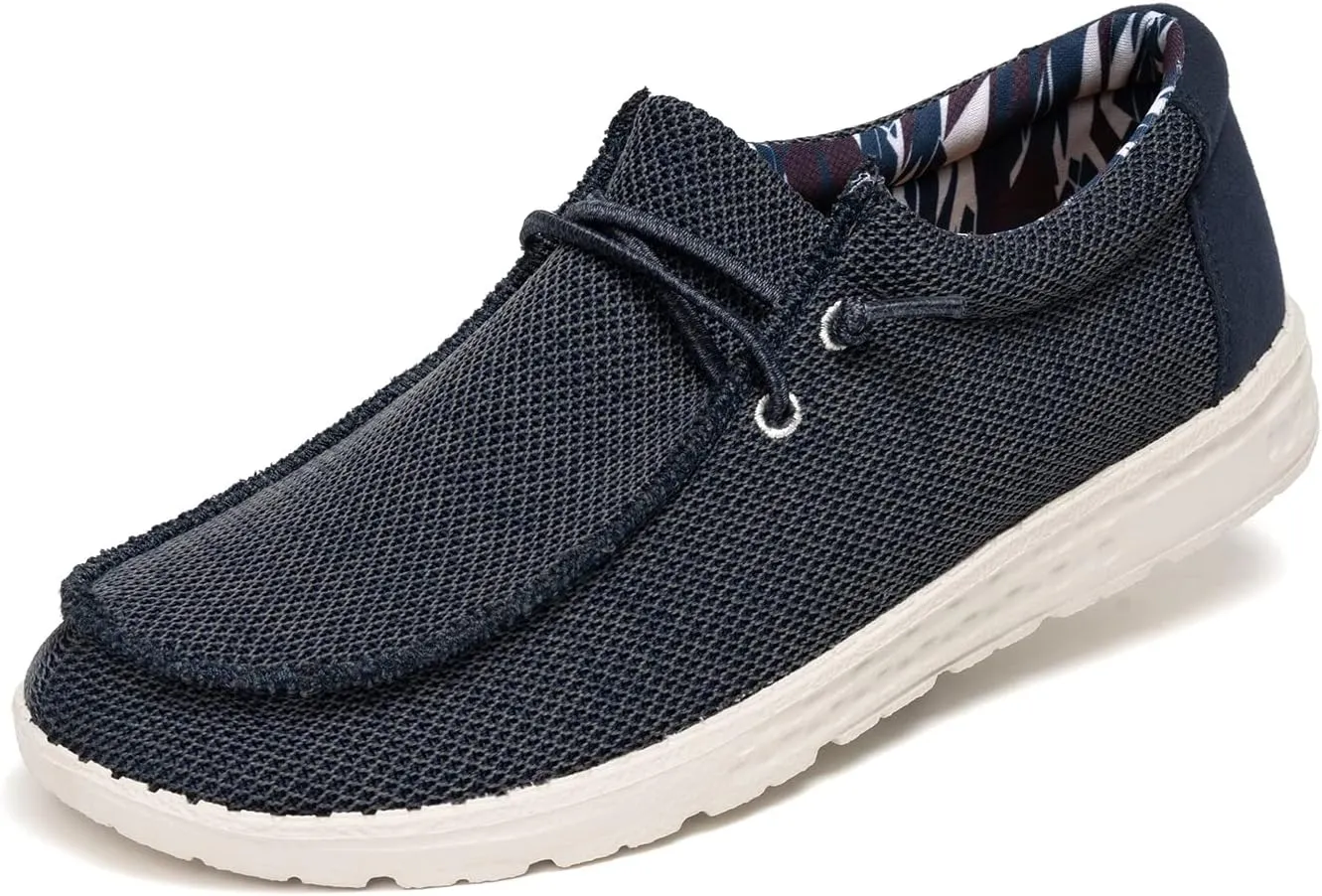 Colgo Men's Slip-On Loafers - Casual, Lightweight, and Stylish Shoes with Comfortable Lace-Up
