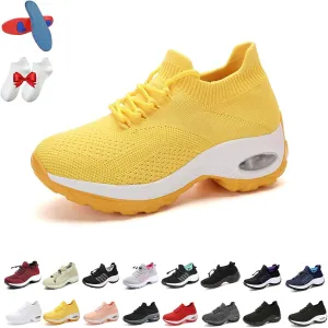 Comfortorthowear Shoes for Women, Musabela 2025 Comfort Wear Slip-on Elastic Shoes for Plantar Fasciitis, Breathable