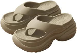 Comfy Flip Flops for Women Lightweight Thicken Sole Slippers Non-Slip Shower Bathroom Beach Slides Sandals 2025