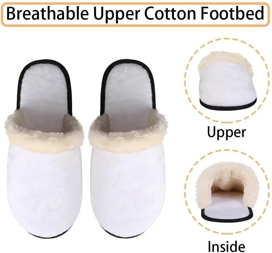 Comfy House Shoes Women Size XS-XL for Girls Fuzzy Slippers for Men Cotton Slippers