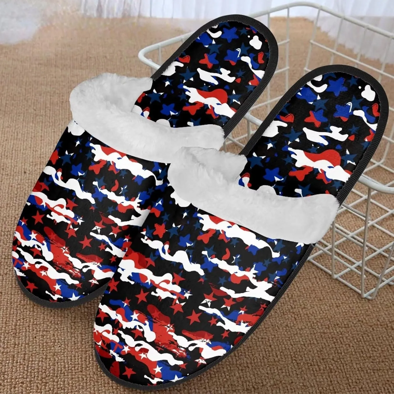 Comfy House Shoes Women Size XS-XL for Girls Fuzzy Slippers for Men Cotton Slippers