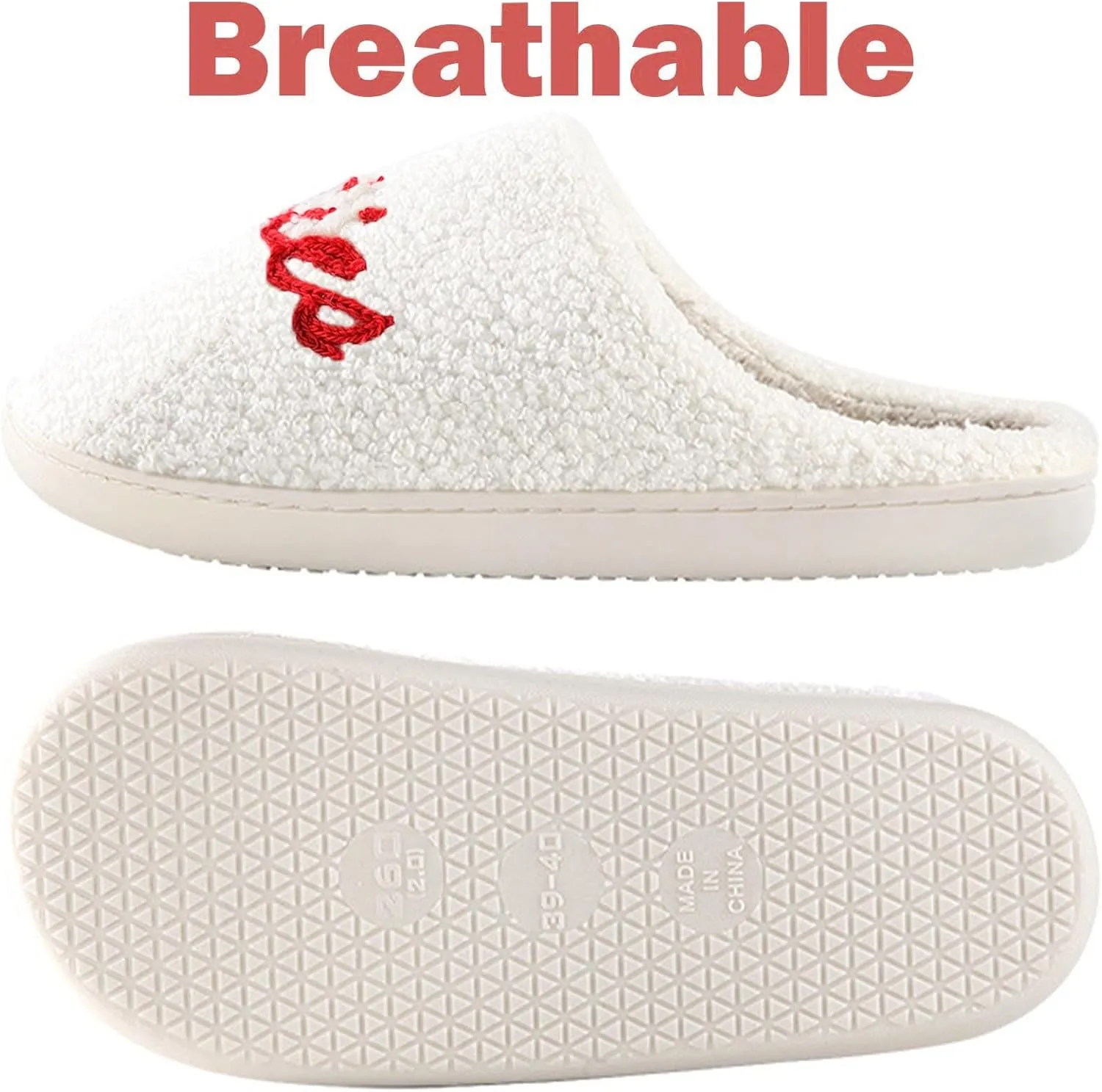Comfy House Slippers For Women Men, Ladies Fuzzy Bedroom Slippers,indoor Outdoor Memory Foam Shoes