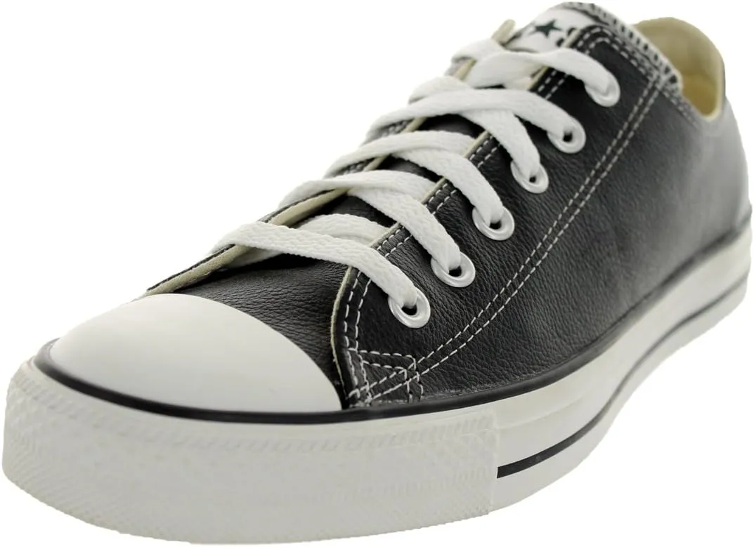 Converse Unisex Chuck Taylor Leather Black/White Sneaker - 4.5 Men - 6.5 Women