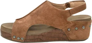 Corkys Footwear Women's Volta II Wedge Sandal - 2 Inch Cushioned Wedge, Hook & Loop Closure for Comfort & Style, Perfect for Casual & Dressy Outfits, All Day Wear