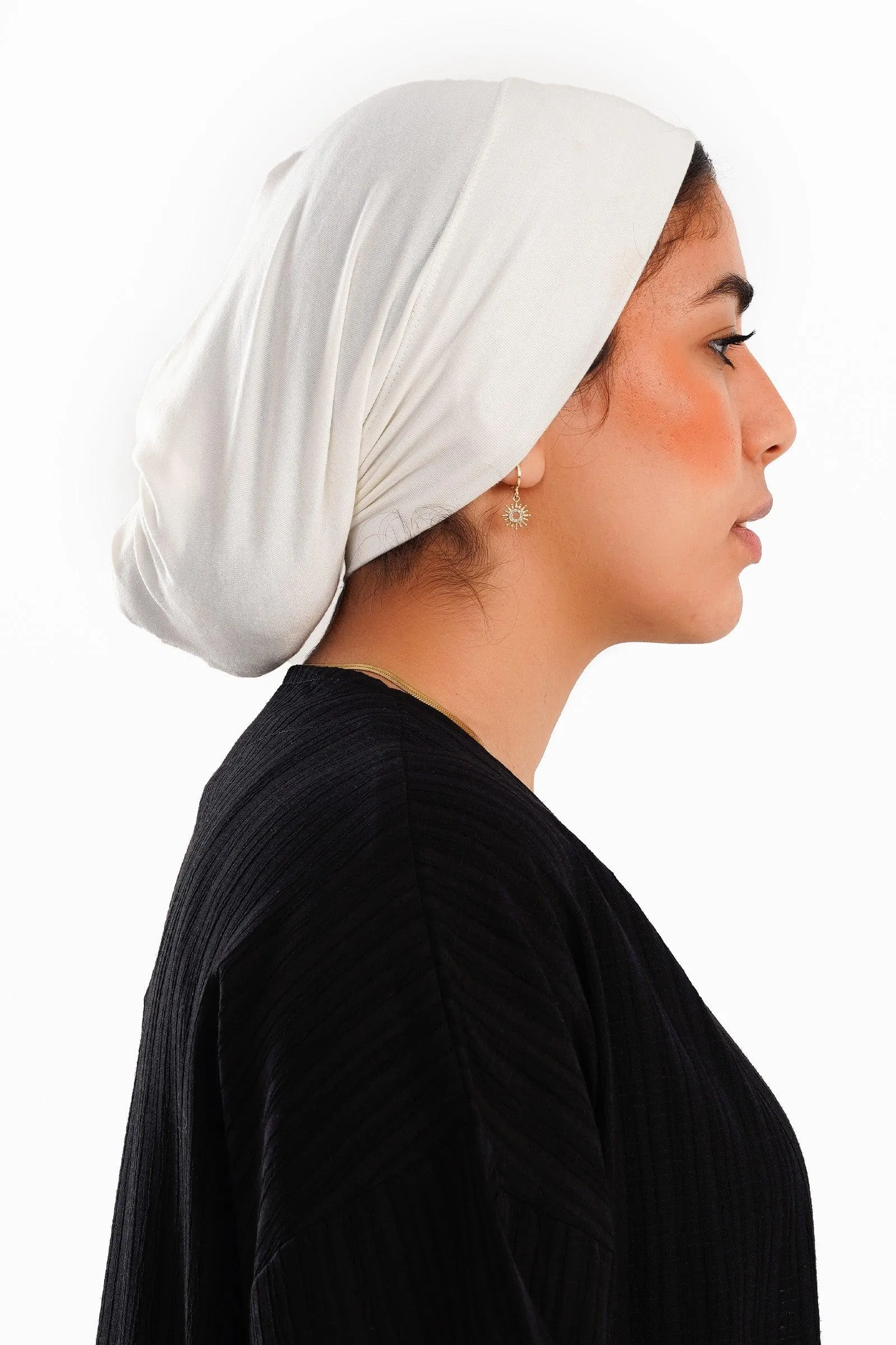 Cotton Slip-on Hijab Cap