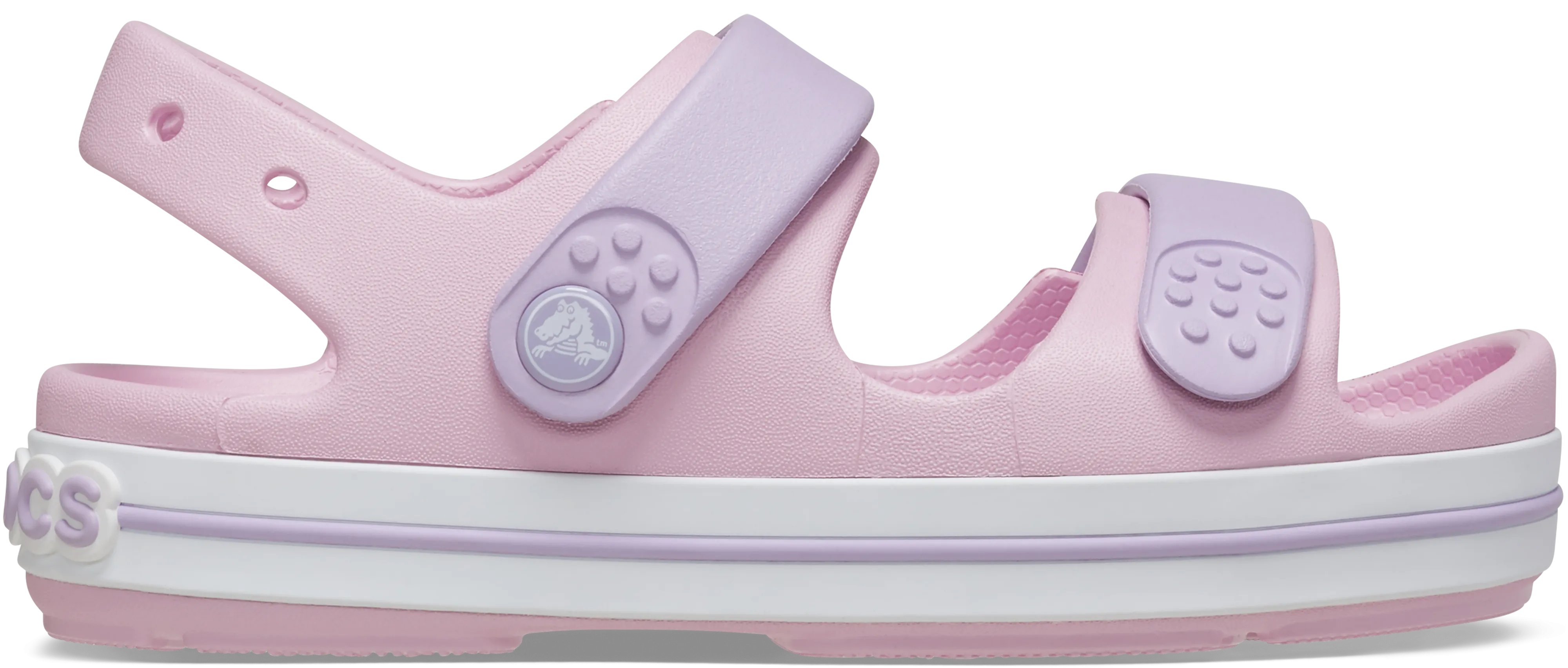 Crocs Crocband Cruiser Sandals - Toddler (Ballerina Pink) (SIZES C4-C10)